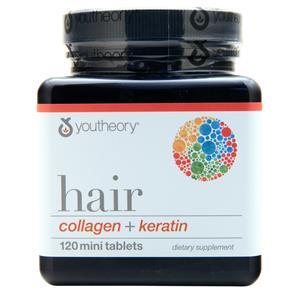 YouTheory Hair Collagen + Keratin 120 tabs