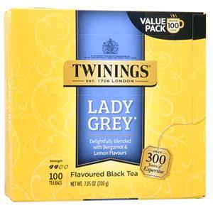 Twinings of London Flavoured Black Tea Lady Grey 100 pckts