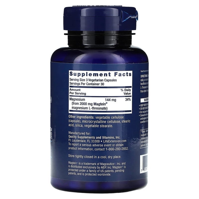 Life Extension Neuro-Mag Magnesium L-Threonate 90 vcaps