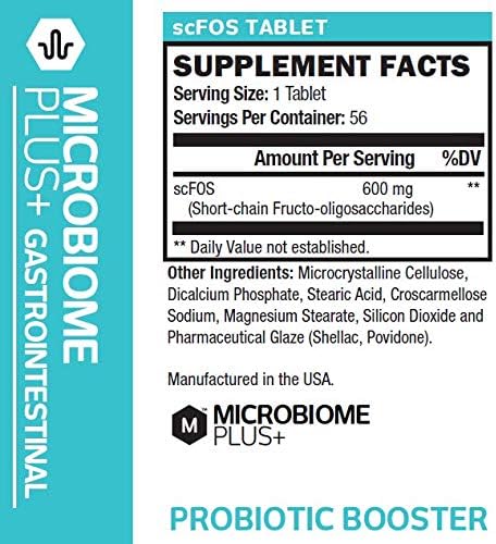 Microbiome Plus+ Prebiotic scFOS Fiber Probiotic Booster