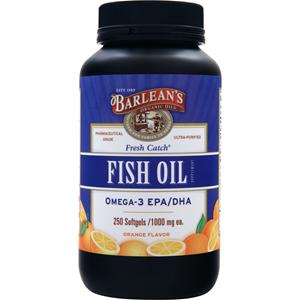 Barlean's Fresh Catch Fish Oil Orange 250 sgels