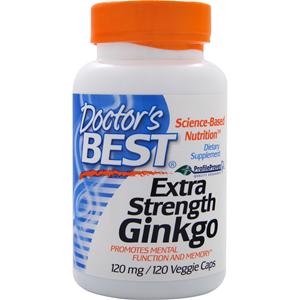 Doctor's Best Extra Strength Ginkgo (120mg)  120 vcaps