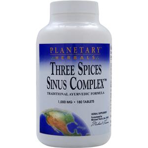 Planetary Formulas Three Spices Sinus Complex (1000mg)  180 tabs
