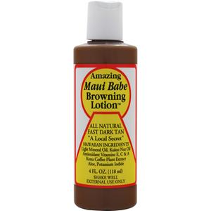 Maui Babe Browning Lotion - All Natural Fast Dark Tan 4 fl.oz