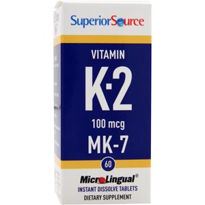 Superior Source Vitamin K-2 (100mcg) MK-7 60 tabs