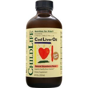 Childlife Cod Liver Oil Natural Strawberry 8 fl.oz