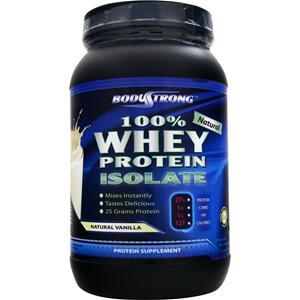 BodyStrong 100% Whey Protein Isolate - Natural Vanilla 2 lbs