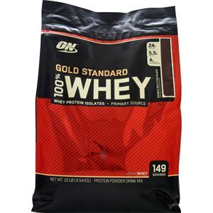 Optimum Nutrition 100% Whey Protein - Gold Standard Double Rich Chocolate 10 lbs