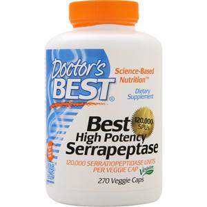 Doctor's Best Best High Potency Serrapeptase (120,000 Units) 270 vcaps