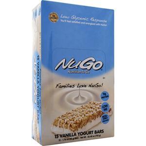 Nugo Nutrition NuGo Bar Vanilla Yogurt 15 bars