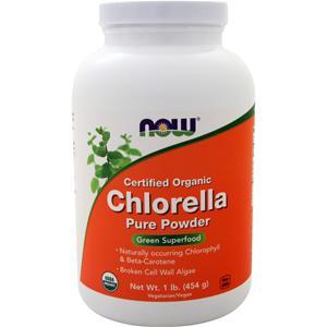 Now Chlorella Powder - Certified Organic  1 lbs