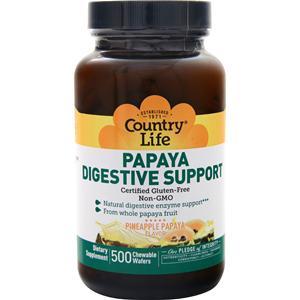 Country Life Papaya Digestive Support 500 wafrs