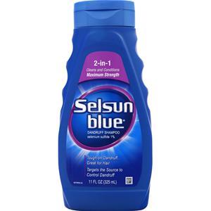 Chattem Selsun Blue Dandruff Shampoo - 2 in 1 11 oz
