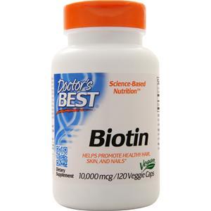 Doctor's Best Best Biotin (10,000mcg) 120 vcaps