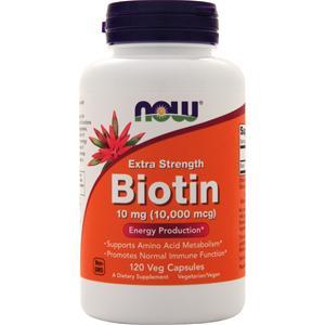 Now Biotin (10mg) Extra Strength 120 vcaps