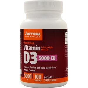 Jarrow Vitamin D3 (5000IU) 100 sgels