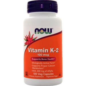 Now Vitamin K-2 (100mcg) 100 vcaps