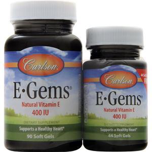 Carlson E-Gems (400IU) 90+44 Shrink Wrap 134 sgels