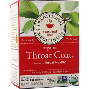 Traditional Medicinals Organic Seasonal Tea Throat Coat 16 pckts