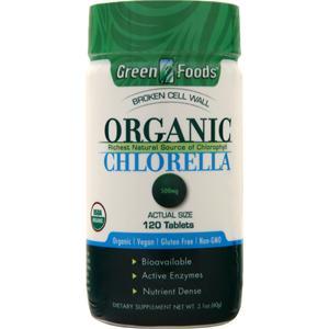 Green Foods Organic Chlorella (500mg) 120 tabs