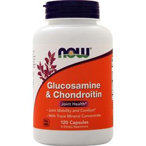 Now Glucosamine & Chondroitin with ConcenTrace Minerals 120 caps