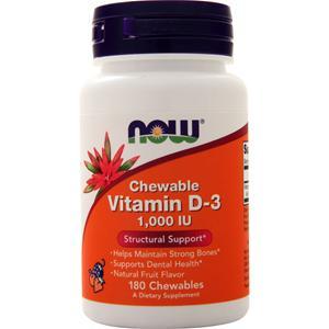 Now Chewable Vitamin D-3 180 tabs