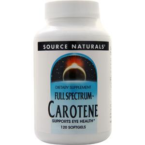 Source Naturals Full Spectrum Carotene  120 sgels
