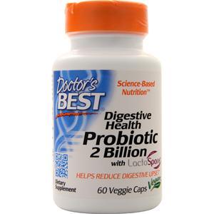 Doctor's Best Digestive Health Probiotic 2 Billion with LactoSpore  60 vcaps