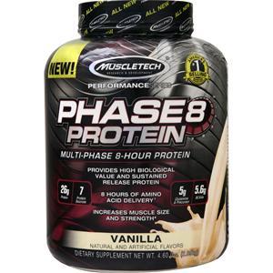 Muscletech Phase 8 - Multi Phase 8 Hour Protein Vanilla 4.6 lbs