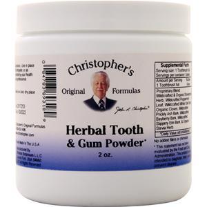 Christopher's Original Formulas Herbal Tooth & Gum Powder  2 oz