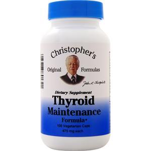 Christopher's Original Formulas Thyroid Maintenance Formula  100 vcaps