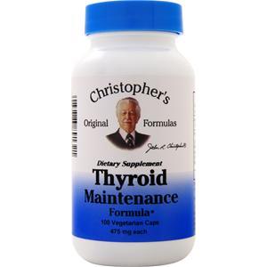 Christopher's Original Formulas Thyroid Maintenance Formula 100 vcaps