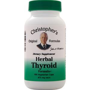 Christopher's Original Formulas Herbal Thyroid Formula 100 vcaps