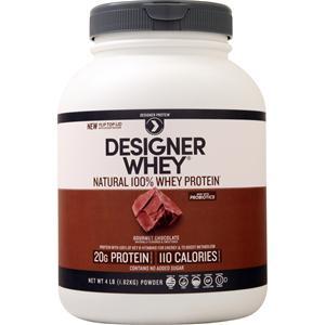 Designer Protein Designer Whey Natural 100% Whey Protein Gourmet Chocolate 4 lbs