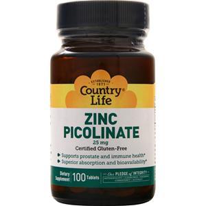 Country Life Zinc Picolinate 100 tabs