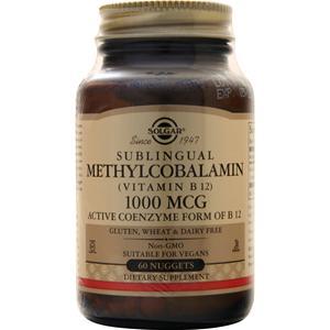 Solgar Sublingual Methylcobalamin (Vitamin B12) 1000 Mcg 60 tabs