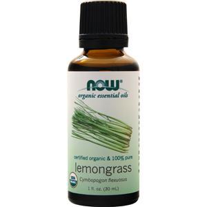 Now Certified Organic &100% Pure Lemongrass 1 fl.oz