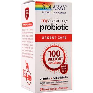 Solaray Mycrobiome Probiotic - Urgent Care 100 Billion Live Cultures 30 vcaps