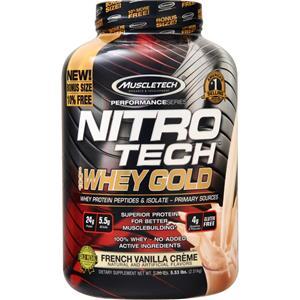 Muscletech Nitro Tech 100% Whey Gold - Performance Series French Vanilla Creme 5.53 lbs
