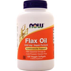 Now Flax Oil (1000mg) - Vegan Formula  120 sgels