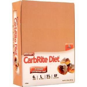 Universal Nutrition Doctor's Diet CarbRite Bar Frosted Cinnamon Bun 12 bars