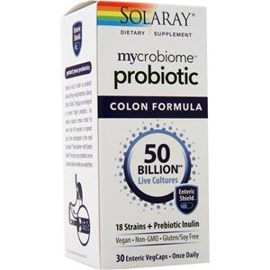 Solaray Mycrobiome Probiotic - Colon Formula 30 vcaps