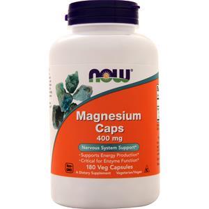 Now Magnesium Caps (400mg) 180 vcaps