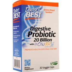 Doctor's Best Digestive Probiotic 20 Billion with HOWARU 30 vcaps