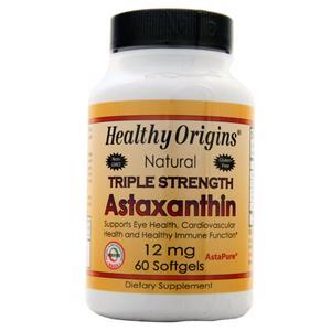 Healthy Origins Astaxanthin - Triple Strength  60 sgels