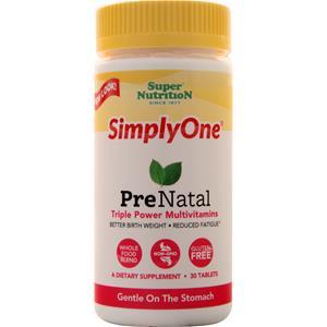 Super Nutrition Simply One Prenatal Triple Power  30 tabs