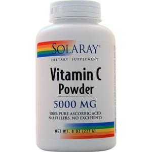 Solaray Vitamin C Powder - 100% Pure Ascorbic Acid (5000mg)  8 oz