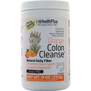 Health Plus Colon Cleanse Powder Sweetened with Stevia Natural Orange 9 oz