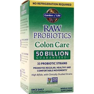 Garden Of Life Raw Probiotics - Colon Care (Shelf Stable) 30 vcaps