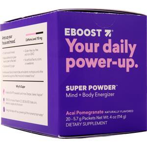 VitalizeLabs Eboost Super Powder Acai Pomegranate 20 pckts